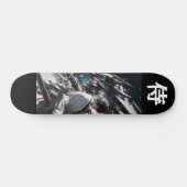 CYBER SAMURAI - Futuristic Mecha Ronin Skateboard (Horizontal)
