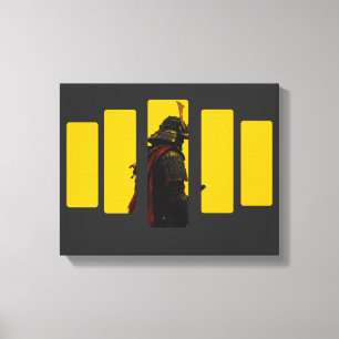 Cyber Samurai Japanischer Krieger Bushido Kunst Leinwanddruck