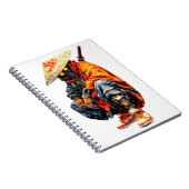 Cyber Samurai Palettenmesser Orange Notizblock (Rechte Seite)