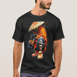 Cyber Samurai Palettenmesser Orange T-Shirt