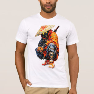 Cyber Samurai Palettenmesser Orange T-Shirt
