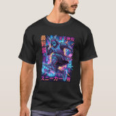 Cyber Samurai Sneakerhead - Neon Tokyo Future Kick T-Shirt (Vorderseite)