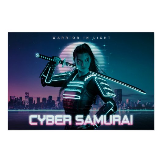 Cyber Samurai: Warrior in Light Poster (Vorderseite)