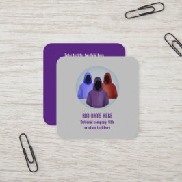 Cyber Security Analyst - Hacking Themed Quadratische Visitenkarte