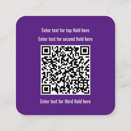 Cyber Security Analyst - Hacking Themed Quadratische Visitenkarte (Rückseite)