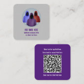 Cyber Security Analyst - Hacking Themed Quadratische Visitenkarte (Vorne/Hinten)