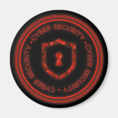 CYBER SECURITY BADGE SEAL MAGNET (Vorne)