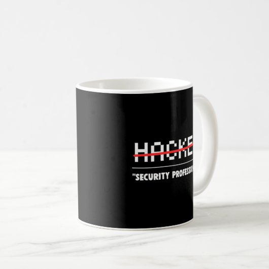 Cyber Security Computer Hacker Kaffeetasse (VorderseiteRechts)