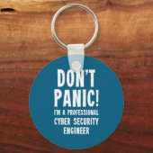 Cyber Security Engineer Illustration Schlüsselanhänger (Vorderseite)