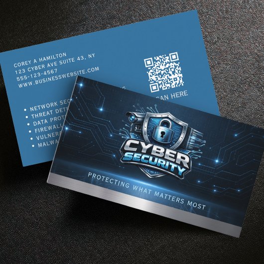 Cyber Security Engineer Service QR Code Visitenkarte