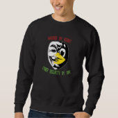 Cyber Security Experte Linux Pinguin als Hacker Sweatshirt (Vorderseite)