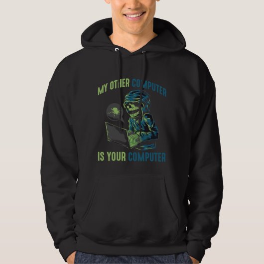Cyber Security Hacker Computer Admin Programmer Hoodie (Vorderseite)