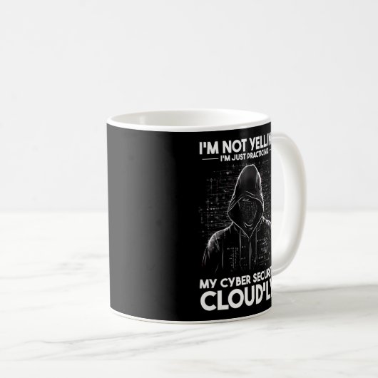 Cyber Security Hacker und Cyber Security Professio Kaffeetasse (VorderseiteRechts)