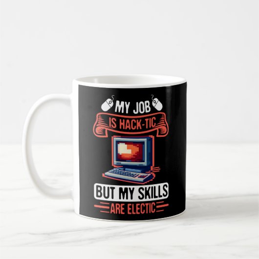 Cyber Security Hacker und Cyber Security Professio Kaffeetasse (Links)