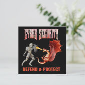 Cyber Security Knight - Perfekter Schutz (Stehend Vorderseite)