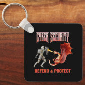 Cyber Security Knight - Perfekter Schutz Schlüsselanhänger (Vorderseite)