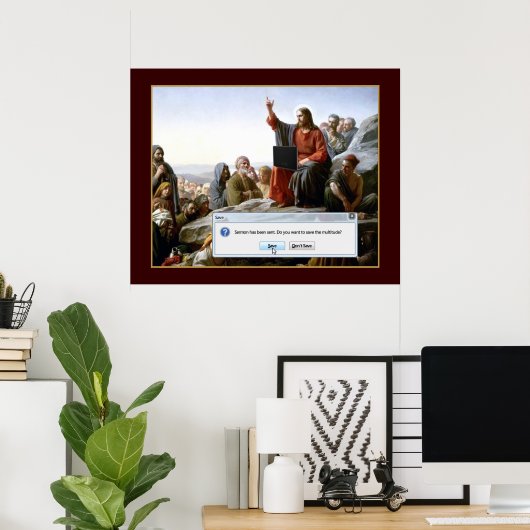 Cyber Sermon Funny Poster (Heimbüro)