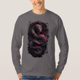 Cyber Serpent Dark Fantasy Grunge Langarmshirt T-Shirt