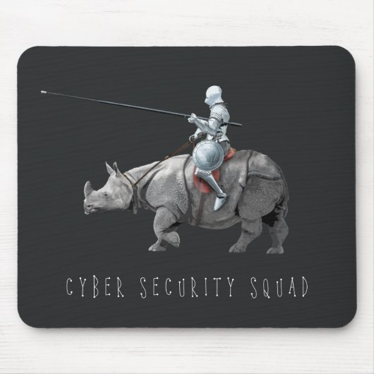 Cyber-Sicherheit Squad Rüstung Schild Ritter Nasho Mousepad (Vorne)