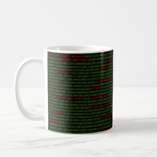 Cyber-Sicherheits-Tasse Kaffeetasse (Links)