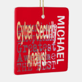 Cyber-Sicherheitsanalyst Extraordinaire CUSTOM Keramikornament (Rechts)