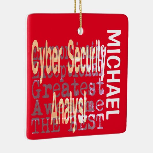 Cyber-Sicherheitsanalyst Extraordinaire CUSTOM Keramikornament (Rechts)