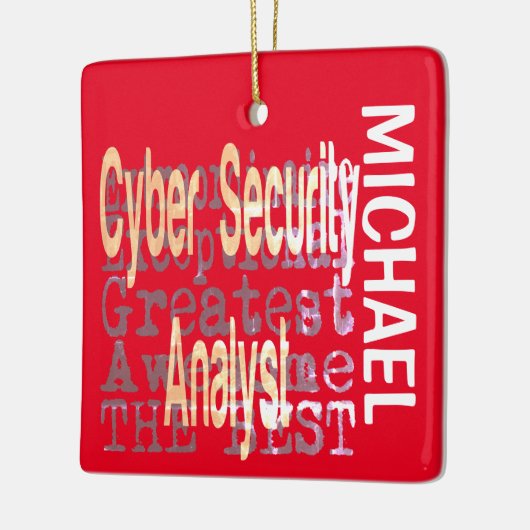 Cyber-Sicherheitsanalyst Extraordinaire CUSTOM Keramikornament (Links)