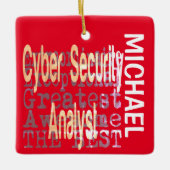Cyber-Sicherheitsanalyst Extraordinaire CUSTOM Keramikornament (Vorderseite)
