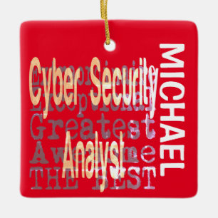 Cyber-Sicherheitsanalyst Extraordinaire CUSTOM Keramikornament