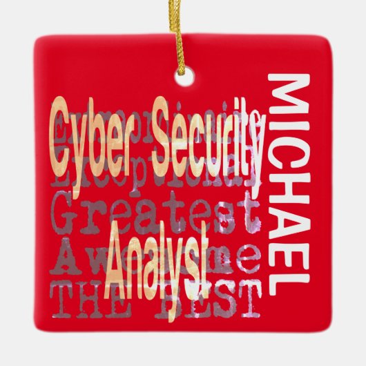 Cyber-Sicherheitsanalyst Extraordinaire CUSTOM Keramikornament (Vorderseite)
