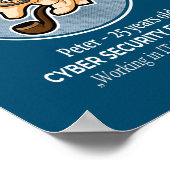 Cyber-Sicherheitsingenieur ist keine stressige Auf Poster (Ecke)