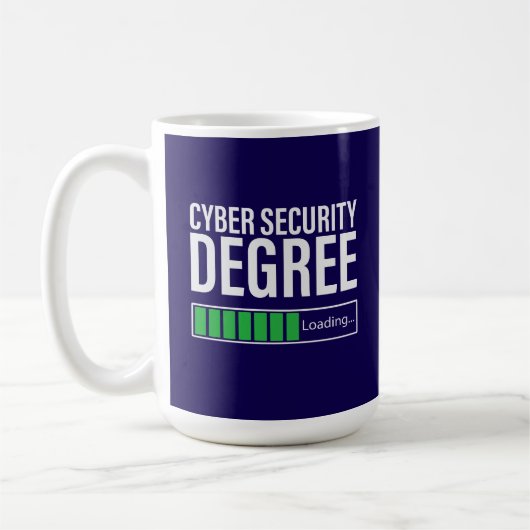 Cyber-Sicherheitsstudium wird geladen, Spezialist  Kaffeetasse (Links)