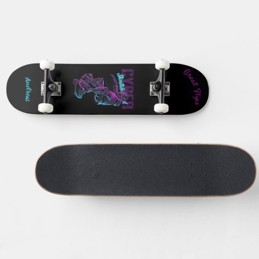 Cyber-Skateboard mit Capture & Name Skateboard (Horizontal)