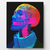 Cyber Skull - Futuristische Anatomie Kunst Fotoplatte (Vorderseite)