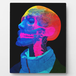 Cyber Skull - Futuristische Anatomie Kunst Fotoplatte