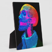 Cyber Skull - Futuristische Anatomie Kunst Fotoplatte (Seite)