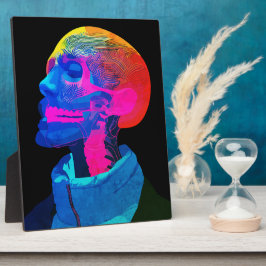Cyber Skull - Futuristische Anatomie Kunst Fotoplatte