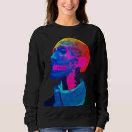 Cyber Skull - Futuristische Anatomie Kunst Sweatshirt