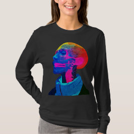 Cyber Skull - Futuristische Anatomie Kunst T-Shirt
