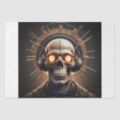 Cyber Skull Symphony Decoupage Seidenpapier (Vorderseite)