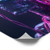 Cyber Skull VR — Poster für futuristisches Gaming (Ecke)