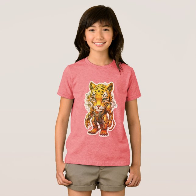 Cyber Stripes Unisex Tri-Blend Shirt (Vorderseite Voll)