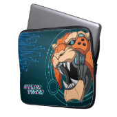 Cyber Tiger | 13" Laptop-Siebtasche Laptopschutzhülle (Vorderseite Links)
