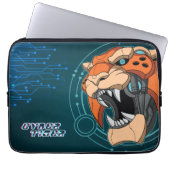 Cyber Tiger | 13" Laptop-Siebtasche Laptopschutzhülle (Vorderseite)