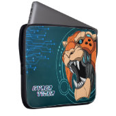 Cyber Tiger | 15" Laptop-Siebtasche Laptopschutzhülle (Vorne Rechts)