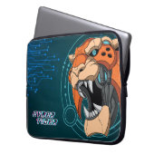 Cyber Tiger | 15" Laptop-Siebtasche Laptopschutzhülle (Vorderseite Links)