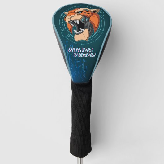 Cyber Tiger | Abdeckung des Golffahrers Golf Headcover (Vorderseite)