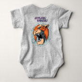 Cyber Tiger | Baby Strampler (Rückseite)