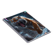 Cyber-Tiger-Brüll-Wandkunst Notizblock (Rechte Seite)