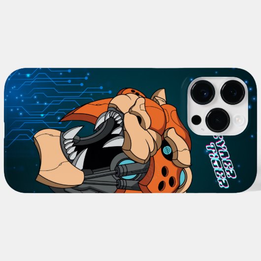 Cyber Tiger | Case-Mate iPhone Hülle (Rückseite (Horizontal))